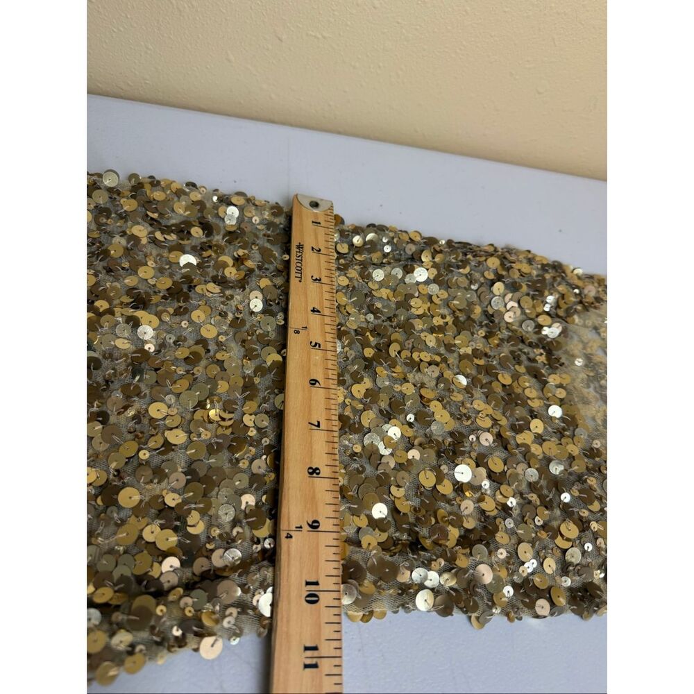 Arden B Gold Sequin Mini Dress Sleeveless Cocktail Party Small - Picture 7 of 9